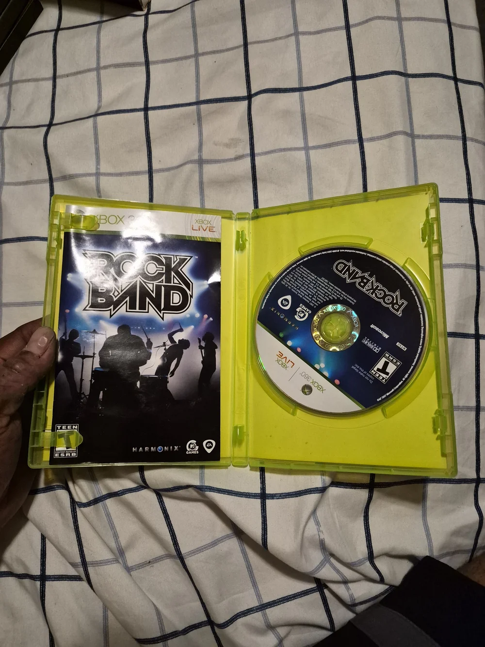 Microsoft Xbox 360 Rock Band in Lime Green Case